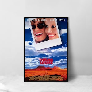 Pôster do filme Thelma & Louise - Impressão artística em tela de alta qualidade - Decoração de quarto - Pôster de arte para presente