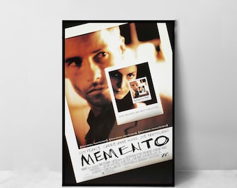 Poster del film Memento - Stampa artistica su tela di alta qualità - Decorazione per la stanza - Poster artistico come regalo
