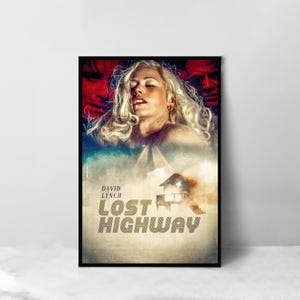 Lost Highway Digital Downloads Movie Poster - High Quality Art Print - Room Decoration - Art Poster For Gift