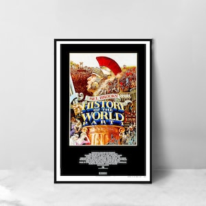 History of the World Movie Poster - High Quality Canvas Art Print - Room Decoration - Art Poster For Gift
