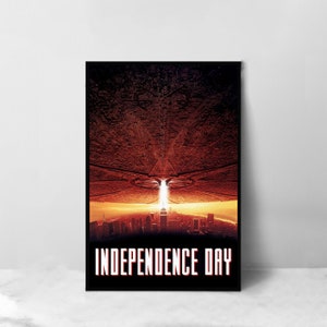 Pôster do filme Dia da Independência - Impressão artística em tela de alta qualidade - Decoração de quarto - Pôster artístico para presente
