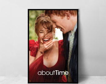Affiche de film About Time - Impression d'art sur toile de haute qualité - Décoration de chambre - Poster d'art pour cadeau