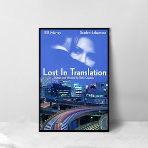 Lost in Translation Movie Poster - High Quality Canvas Art Print - Room Decoration - Art Poster For Gift
