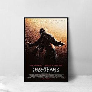 Cashwshank Redempment Movie Poster - Hochwertige Leinwand Kunst Druck - Raumdekoration - Kunst Poster Für Geschenk