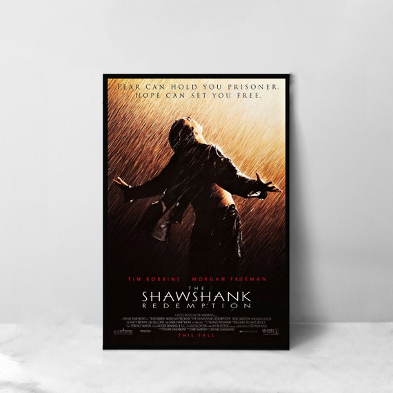 ショーシャンクの空に 映画ポスター - 高品質キャンバスアートプリント