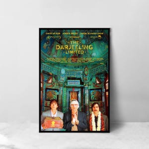 Downloads digitais limitados de Darjeeling - pôster de filme - impressão de arte de alta qualidade - decoração de quarto - pôster de arte para presente