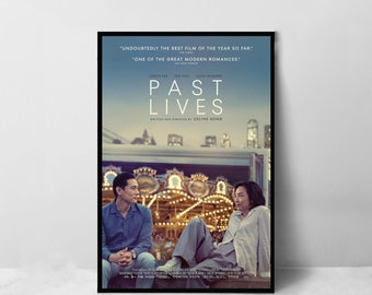 Affiche de film Past Lives - Impression d'art sur toile de haute qualité - Décoration de chambre - Affiche d'art pour cadeau