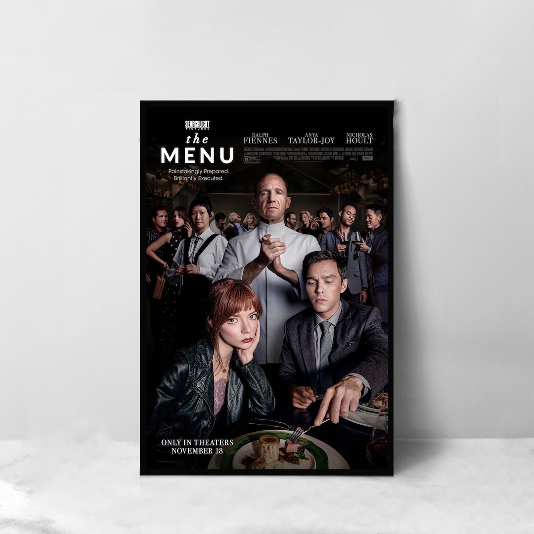 The Menu Movie Poster - High Quality Canvas Art Print - Room Decoration ...