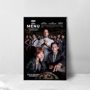 The Menu Movie Poster - Hochwertiger Leinwanddruck - Raumdekoration - Kunst Poster Für Geschenk