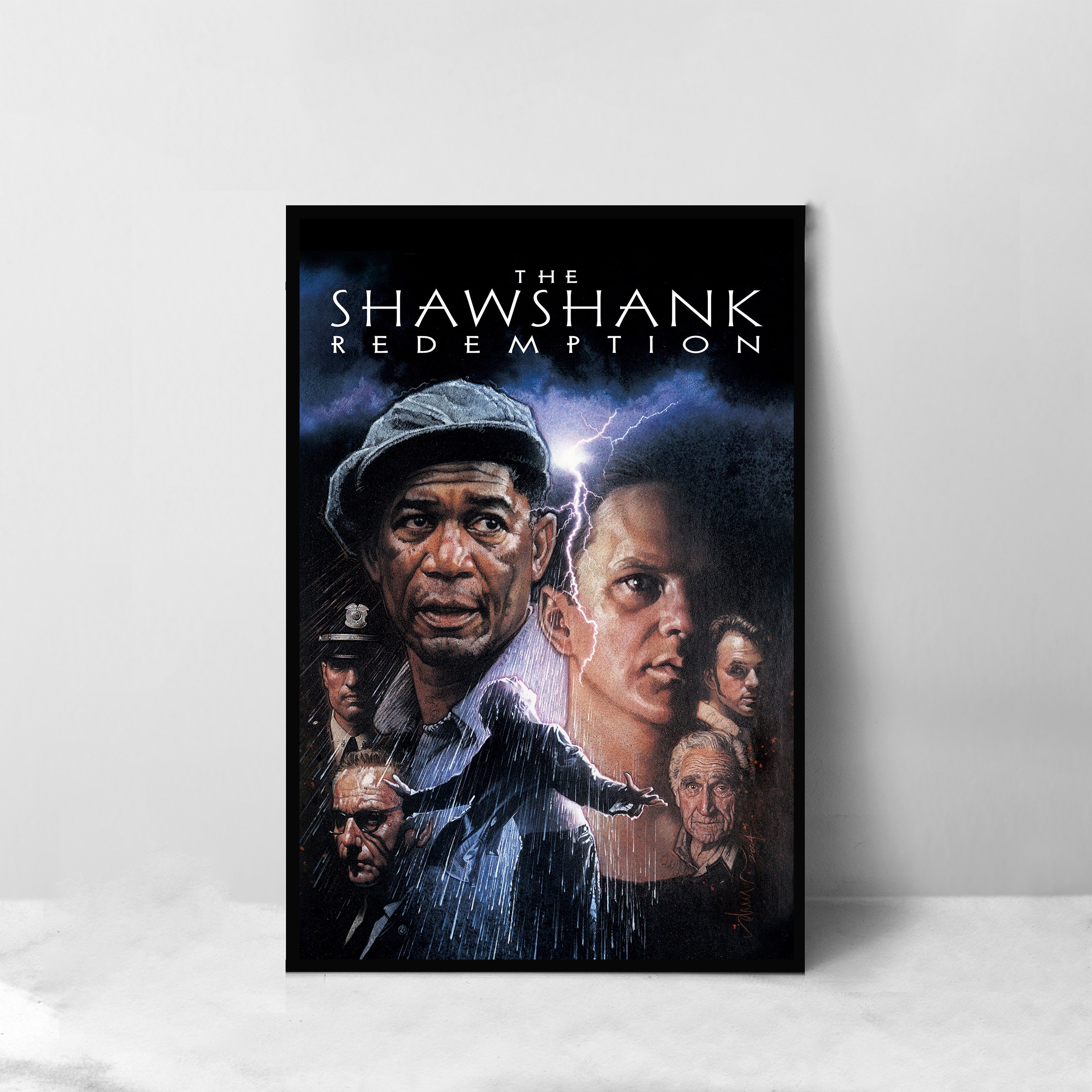 ショーシャンクの空に 映画ポスター - 高品質キャンバスアートプリント