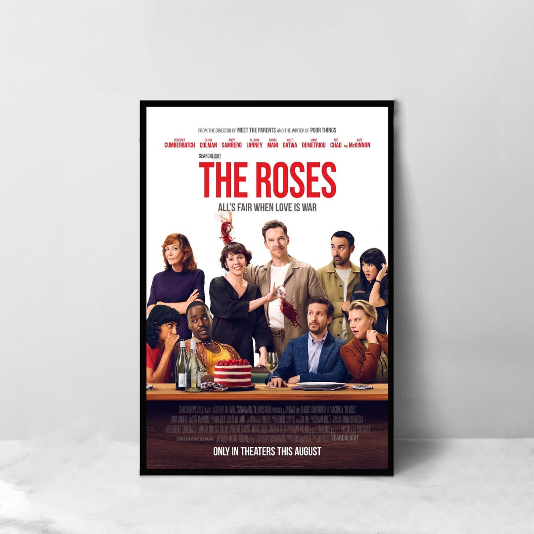 The Roses Movie Poster - High Quality Canvas Art Print - Room ...