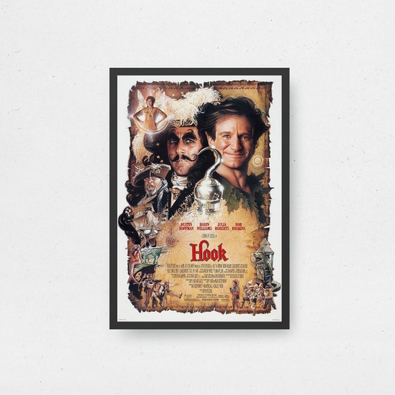Hook Movie Poster - High Quality Canvas Art Print - Room