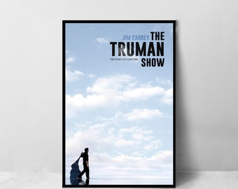 Affiche du film The Truman Show - Impression d'art sur toile de haute qualité - Décoration de chambre - Poster d'art pour cadeau