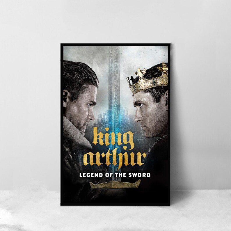 King Arthur Legend of Sword Movie Poster - High Quality Canvas Art ...