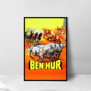 Ben-Hur Movie Poster - High Quality Canvas Art Print - Room Decoration - Art Poster For Gift