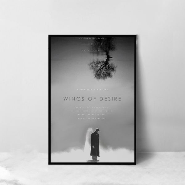 Wings of Desire Movie Poster - High Quality Canvas Art Print - Room Decoration - Art Poster For Gift