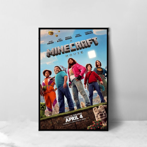 マインクラフト映画のポスター - 高品質キャンバスアートプリント