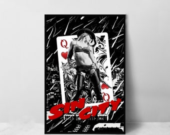 Sin City Movie Poster - High Quality Canvas Art Print - Room Decoration - Art Poster For Gift