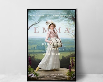 Emma Filmaffisch - Högkvalitativt Canvastryck - Rumsdekoration - Konstposter för present