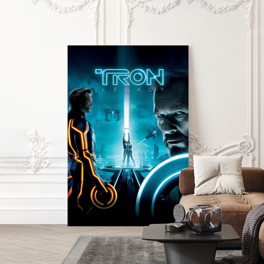 Tron Collection Poster Tron Legacy Movie Poster - High Quality Canvas Art Print - Room ...