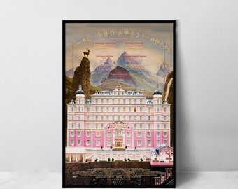 The Grand Budapest Hotel Movie Poster - High Quality Canvas Art Print - Room Decoration - Art Poster For Gift