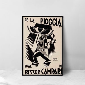 Campari Poster - High quality silk art print - Room decoration - Art Poster For Gift