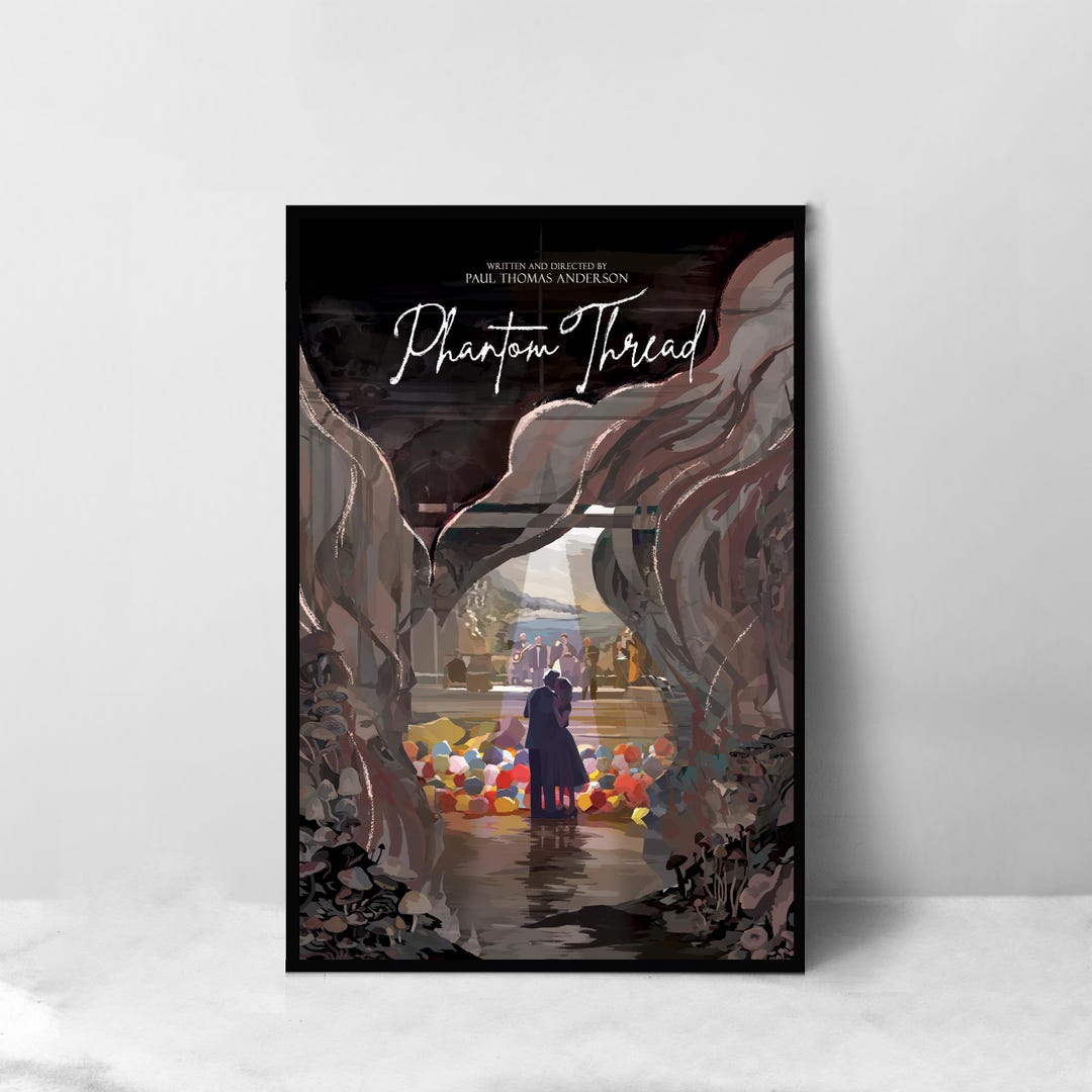 Phantom Thread Background Phantom Thread Movie Poster - High Quality Canvas Art Print - Room ...