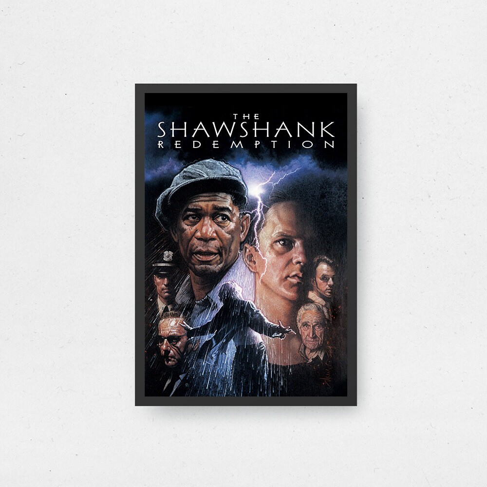 ショーシャンクの空に 映画ポスター - 高品質キャンバスアートプリント