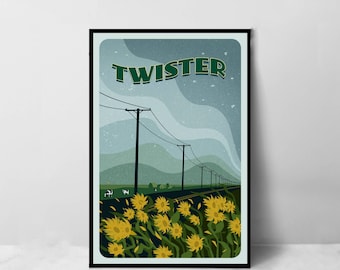 Twister Movie Poster - High Quality Canvas Art Print - Room Decoration - Art Poster For Gift