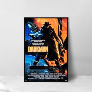 Darkman Film Poster - Hochwertiger Leinwand Kunstdruck - Raumdekoration - Kunst Poster Für Geschenk