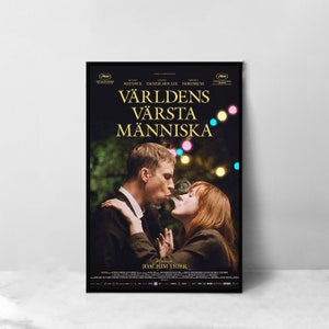 The Worst Person in the World Movie Poster - High Quality Canvas Art Print - Room Decoration - Art Poster For Gift