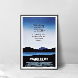 Póster de la película Stand by Me - Impresión artística en lienzo de alta calidad - Decoración de la habitación - Póster artístico para regalo