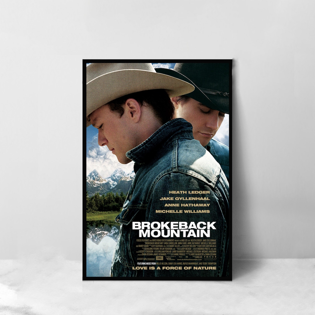 Brokeback Mountain Movie Poster High Quality Canvas Art Print