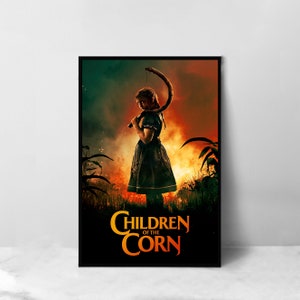 Póster de la película "Los Niños del Maíz" - Impresión artística en lienzo de alta calidad - Decoración de habitación - Póster artístico para regalo