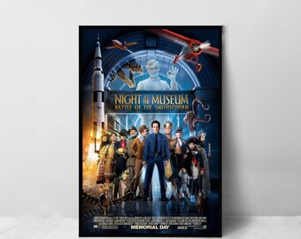ナイト ミュージアム 映画ポスター - 高品質キャンバスアートプリント