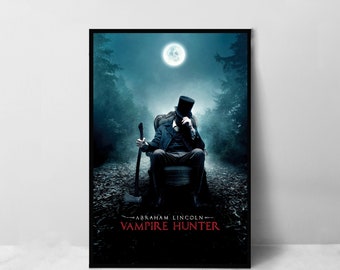 Abraham Lincoln Vampire Hunter Movie Poster High Quality Canvas