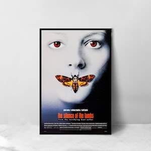 Das Schweigen der Lämmer Filmposter - Hochwertige Leinwand Kunst Druck - Raumdekoration - Kunst Poster Für Geschenk