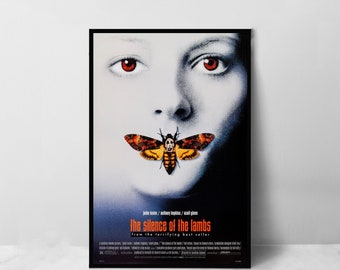 羊たちの沈黙 映画ポスター - 高品質キャンバスアートプリント