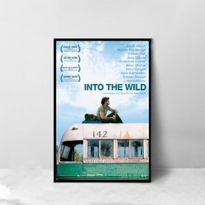 Póster de la película Into the Wild - Impresión artística en lienzo de alta calidad - Decoración de la habitación - Póster artístico para regalo