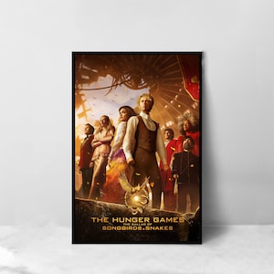 Póster de la película Los juegos del hambre: La balada de los pájaros cantores y las serpientes - Impresión artística en lienzo de alta calidad - Decoración de la habitación - Póster artístico para regalo