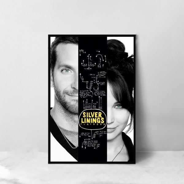Silver Linings Playbook Movie Poster - High Quality Canvas Art Print - Room Decoration - Art Poster For Gift