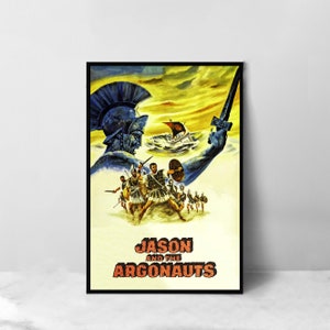 Jason and the Argonauts Movie Poster - High Quality Canvas Art Print - Room Decoration - Art Poster For Gift