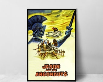 Jason and the Argonauts Movie Poster - High Quality Canvas Art Print - Room Decoration - Art Poster For Gift