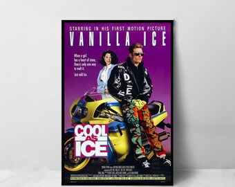 Affiche de film Cool as Ice - Impression d'art sur toile de haute qualité - Décoration de chambre - Poster d'art pour cadeau