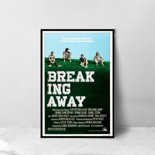 Breaking Away-filmposter - Hoge kwaliteit canvaskunstdruk - Kamerdecoratie - Kunstposter voor cadeau