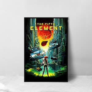 The Fifth Element Movie Poster - High Quality Canvas Art Print - Room Decoration - Art Poster For Gift