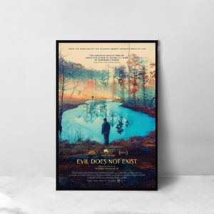 Le mal n'existe pas, affiche de film, impression d'art sur toile de haute qualité, décoration de chambre, affiche d'art pour cadeau image 1