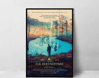 Evil Does Not Exist Movie Poster - High Quality Canvas Art Print - Room Decoration - Art Poster For Gift