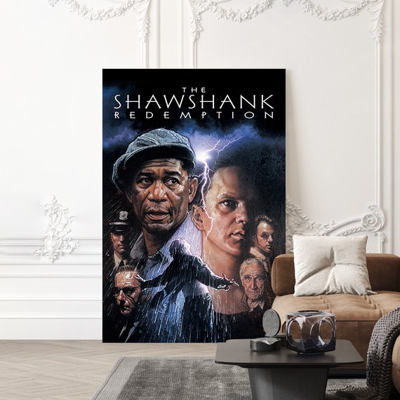 ショーシャンクの空に 映画ポスター - 高品質キャンバスアートプリント