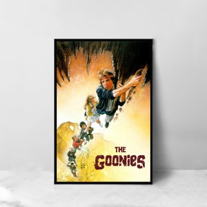 Pôster do filme Os Goonies - Impressão artística em tela de alta qualidade - Decoração de quarto - Pôster de arte para presente